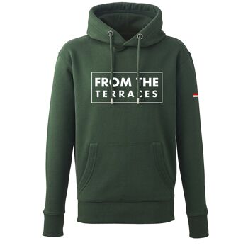 Sweat à capuche avec logo FTT - M - Vert forêt 1