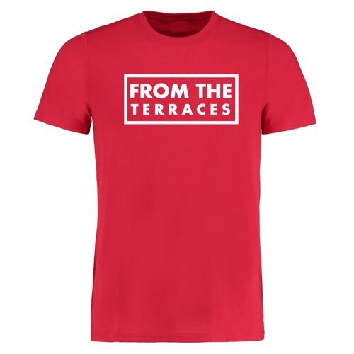 From The Terraces Tee - XS - Red/White