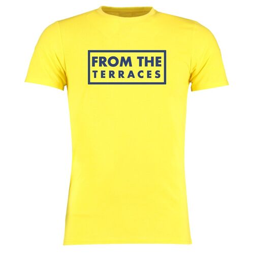 From The Terraces Tee - XS - Yellow/Blue