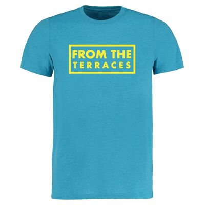 From The Terraces Tee - XS - Turquoise/Yellow