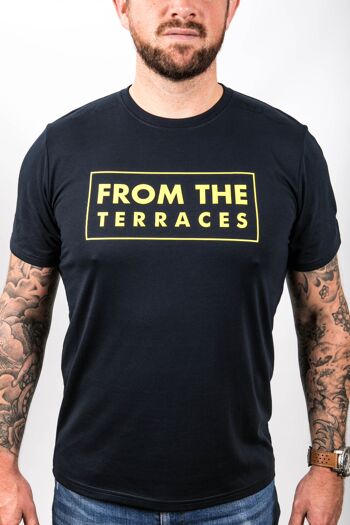 T-shirt From The Terraces - S - Marine/Jaune 3