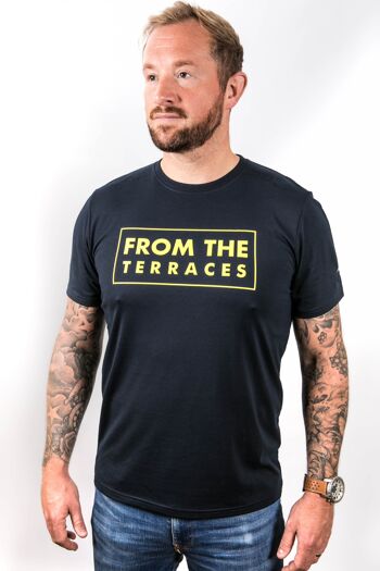 T-shirt From The Terraces - S - Bleu Royal/Blanc 5