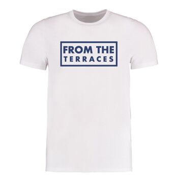 T-shirt From The Terraces - L - Blanc/Bleu 1