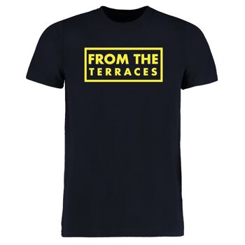 T-shirt From The Terraces - XL - Marine/Jaune 1