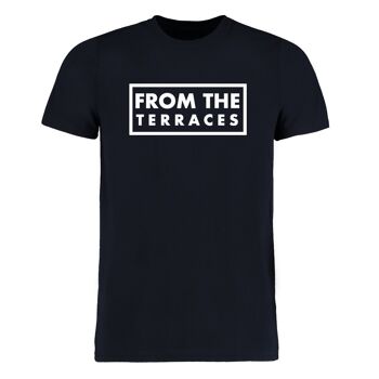 T-shirt From The Terraces - 2XL - Noir/Blanc 1