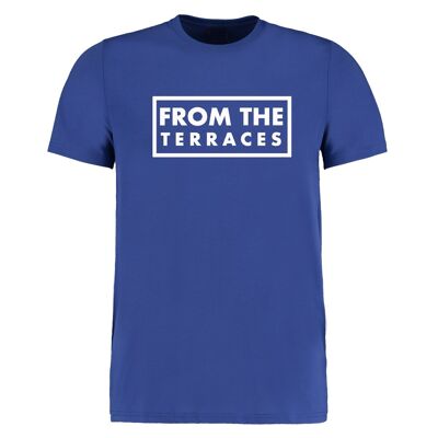 From The Terraces Tee - 2XL - Royal Blue/White
