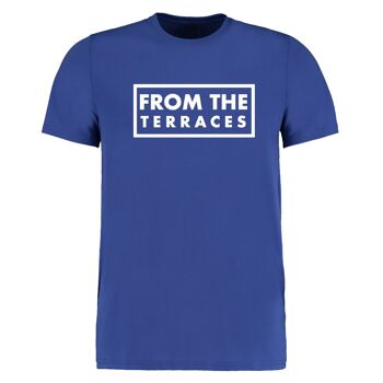T-shirt From The Terraces - 2XL - Bleu Royal/Blanc 1