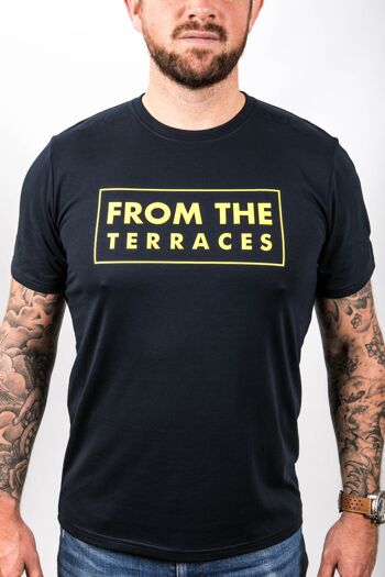 T-shirt From The Terraces - 4XL - Marine/Jaune 3