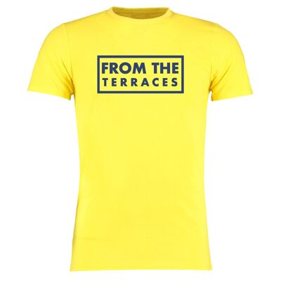 From The Terraces Tee - 4XL - Yellow/Blue