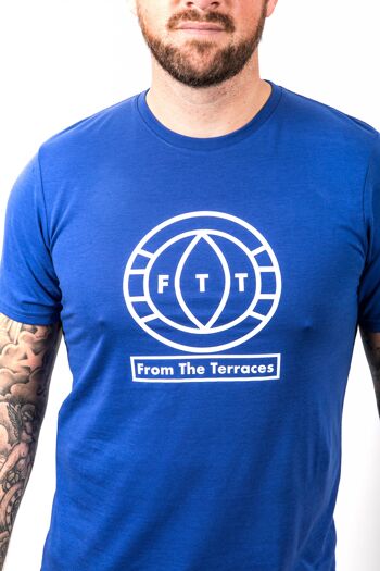 T-shirt à grand logo FTT - XS - Turquoise/Jaune 6
