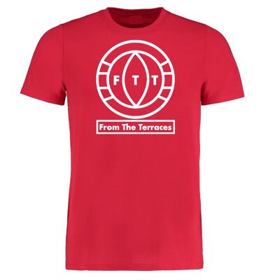 FTT Big Logo Tee - S - Red/White