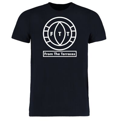 FTT Big Logo Tee - S - Navy/White