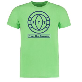 T-shirt FTT Big Logo - M - Vert Citron/Bleu 1