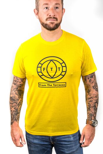 T-shirt FTT Big Logo - M - Vert Citron/Bleu 4