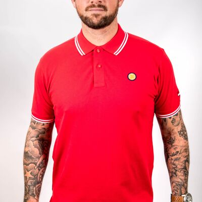 Red and White Tipped FTT Polo