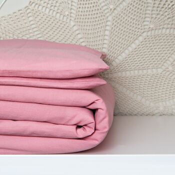 Parure de lit en mousseline 'simple' rosa 90x120 3