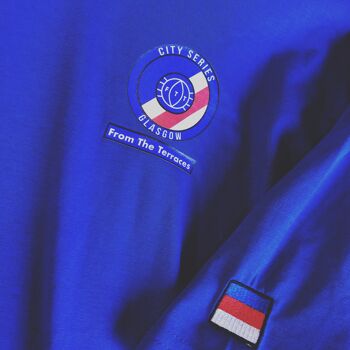 T-shirt Glasgow City Series - Bleu, Rouge et Blanc - XXL - Bleu 3