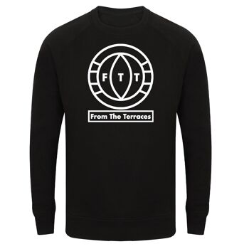 Sweat-shirt à grand logo FTT - XS - Noir/Blanc 1