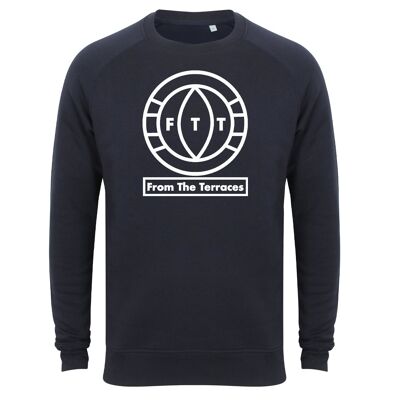 FTT Big Logo Sweatshirt - L - Navy/White