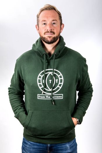 Sweat à Capuche FTT Big Logo - 3XL - Olive/Blanc 2