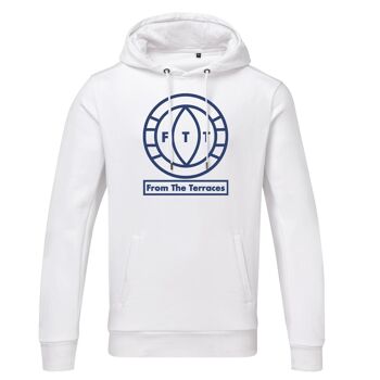 Sweat à Capuche FTT Big Logo - 3XL - Blanc/Bleu 1