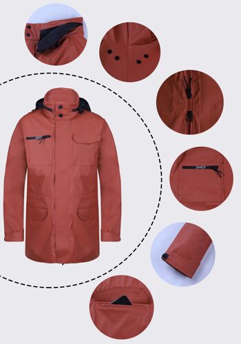 Veste de pluie homme Robert - caramel 7