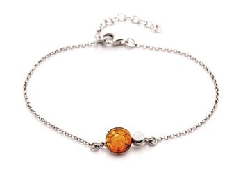 Bracelet argent ambre_14