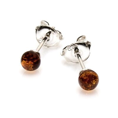 Boucle d'oreille argent ambre_38