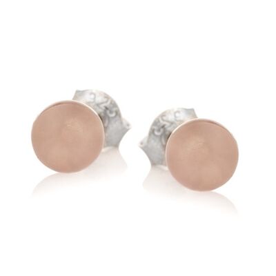 Boucle d'oreille argent quartz rose_1