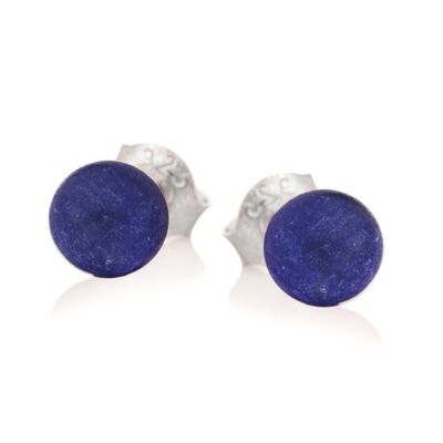 Boucle d'oreille argent lapis lazuli_1