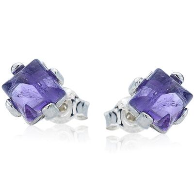 Boucle d'oreille argent amethyste_3