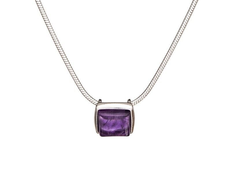 925 Sterling Silver outlet Amethyst Pendant, Cushion Cut, Wholesale Pricing