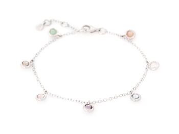 Bracelet argent multicolor_2