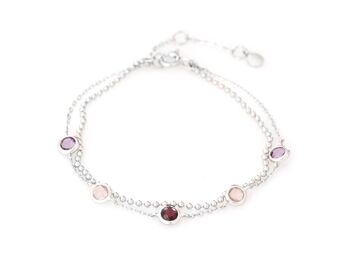 Bracelet argent multicolor_3