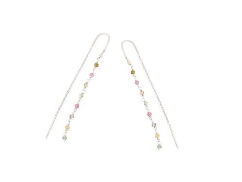 Boucles d'oreilles pierres naturelles argent_1