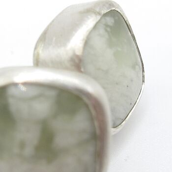 Boucle d'oreille bouton Jade 2