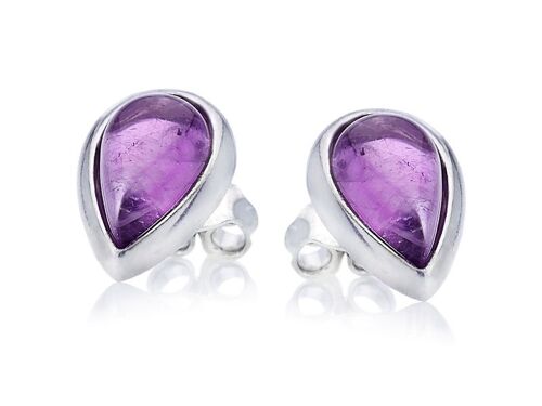 Boucle d'oreille argent amethyste_7