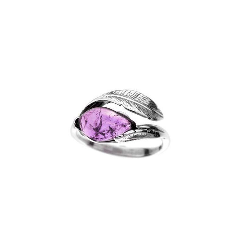 Amethyst silver ring - CSA-BA022