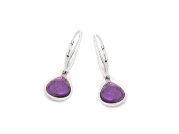 Boucle d'oreille argent amethyste_13