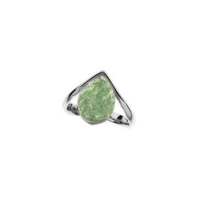 Bague argent aventurine - CSA-BA030