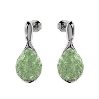 Boucle d'oreille argent aventurine_9