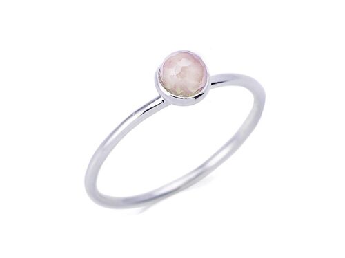 Bague argent quartz rose_5