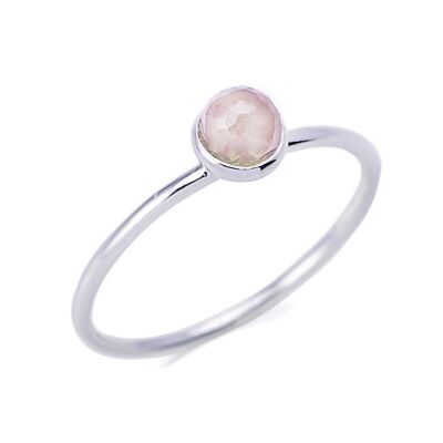 Bague argent quartz rose_6