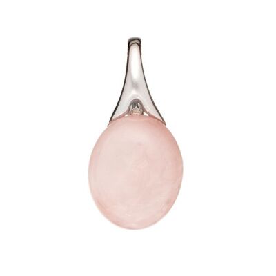 CIONDOLO IN ARGENTO QUARZO ROSA_1