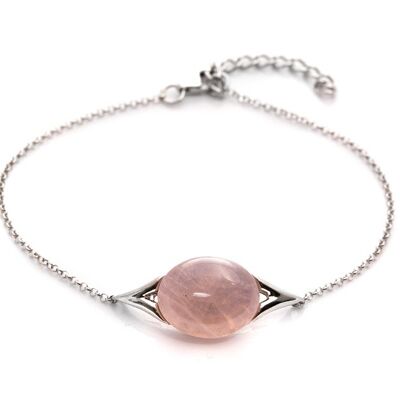 Bracelet argent quartz rose_2