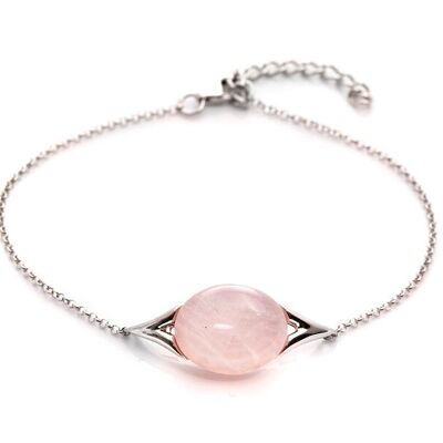 PULSERA DE PLATA DE CUARZO ROSA_2