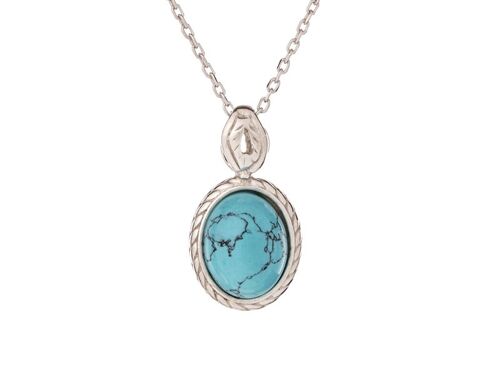 Pendentif argent turquoise_1