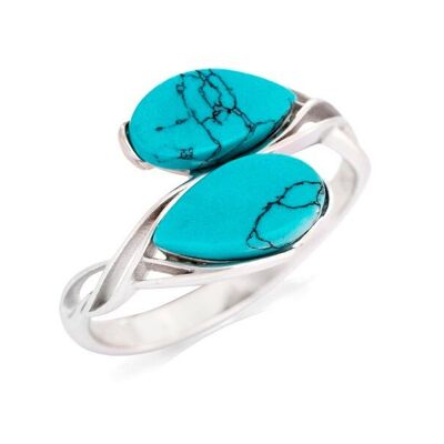 Bague argent turquoise - CSA-BA008