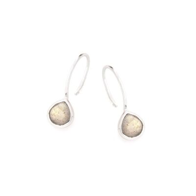 Boucle d'oreille argent labradorite_1