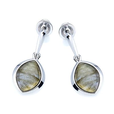 Boucle d'oreille argent labradorite_4